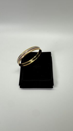 b202506469-hermes-uni-bracelet Pre-Owned/ Pre-Loved/ Second-Hand Hermes Uni Bracelet, Bracelet in Gold, Multi Colour Color, Large Size, Front View