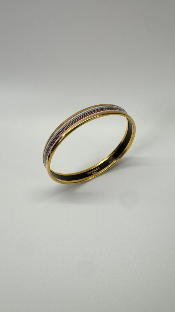 b202506470-hermes-h-leather-bangle-1 Hermes | H Leather Bangle