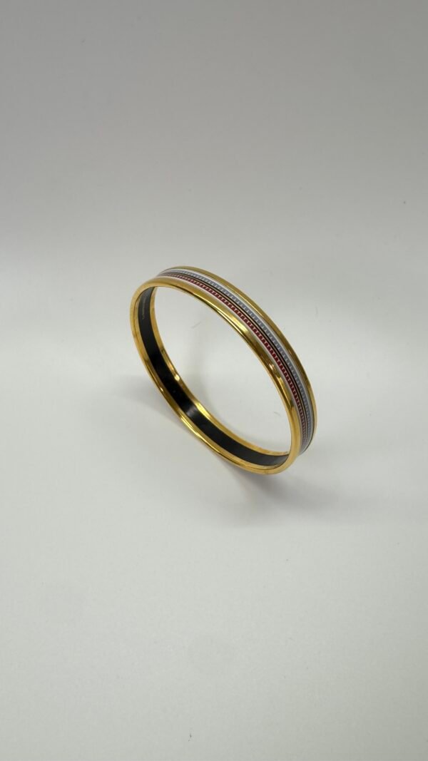 b202506470-hermes-h-leather-bangle-2 Hermes | H Leather Bangle