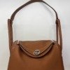 Pre-Owned/ Pre-Loved/ Second-Hand Hermes Lindy 26 Clemence, Bag in Gold, Silver Hardware Color, 26 Size, Front View