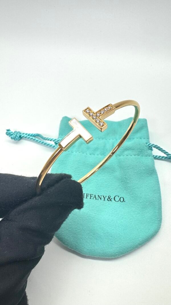 c202508569-tiffany-co-t-wire-diamond-mother-of-pearl-bracelet-1 Tiffany & Co. | T Wire Diamond & Mother of Pearl Bracelet