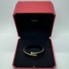 b202503654-cartier-diamond-juste-un-clou-small-model Pre-Owned/ Pre-Loved/ Second-Hand Cartier Diamond Juste Un Clou Small Model, Bracelet in Yellow Gold Color, 16 Size, Front View