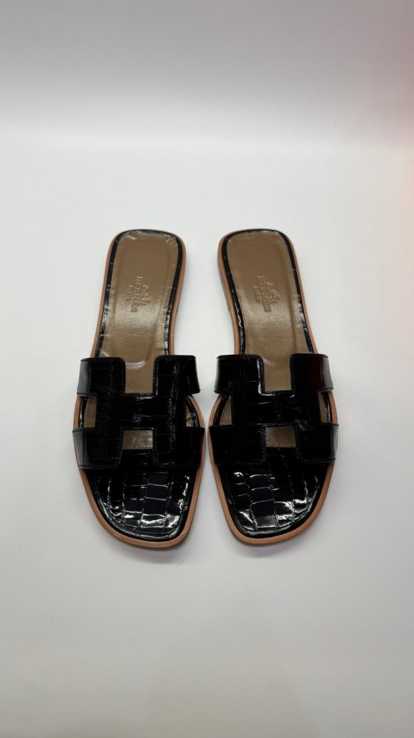 Hermes | Oran Sandals Alligator