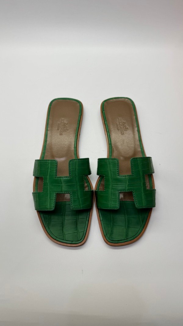 Hermes | Oran Sandals Alligator