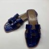 Hermes | Oran Sandals Shiny Alligator