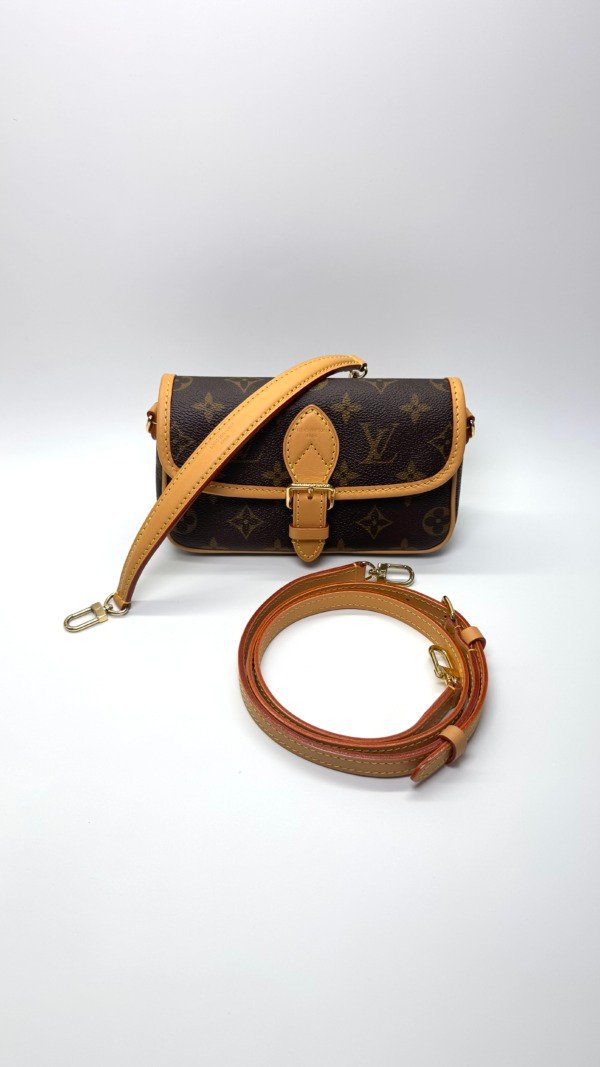 Pre-Owned/ Pre-Loved/ Second-Hand Louis Vuitton (LV) Nano Diane, Bag in Monogram Color, 19 x 10.5 x 6 cm Size, Front View