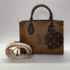 Pre-Owned/ Pre-Loved/ Second-Hand Louis Vuitton (LV) On The Go PM, Bag in Monogram, Gold Hardware Color, PM Size, Front View