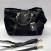 c202509610-prada-tessuto-nylon-bag Pre-Owned/ Pre-Loved/ Second-Hand Prada Tessuto Nylon Bag, Bag in Black Color, 28 x 16 x 21 cm Size, Front View