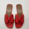 Hermes | Oran Sandals Alligator