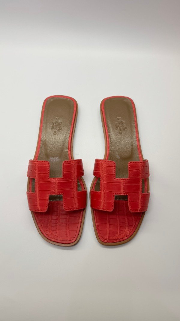 Hermes | Oran Sandals Alligator