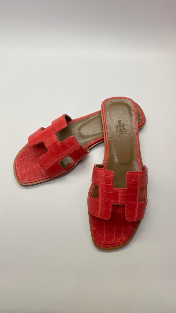 Hermes | Oran Sandals Alligator