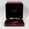 Pre-Owned/ Pre-Loved/ Second-Hand Cartier Classic Love Bracelet, Bracelet in Rose gold Color, 19 Size, Front View