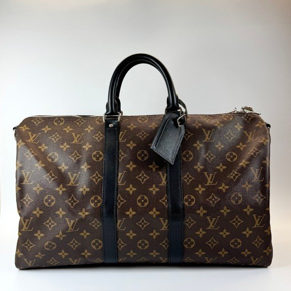 b202605724-louis-vuitton-lv-keepall-45 Pre-Owned/ Pre-Loved/ Second-Hand Louis Vuitton (LV) Keepall 45, Bag in Monogram Color, 45cm (missing strap) Size, Front View