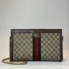 c202611723-gucci-ophidia-shoulder-bag-clutch-on-chain Pre-Owned/ Pre-Loved/ Second-Hand Gucci Ophidia Shoulder Bag (Clutch On Chain), Bag in Monogram Color, Size, Front View