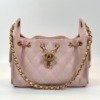 Pre-Owned/ Pre-Loved/ Second-Hand Chanel Mini 25 Bag Cavair, Bag in Sakura Pink, Gold Hardware Color, Mini Size, Front View