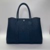 Pre-Owned/ Pre-Loved/ Second-Hand Hermes Garden Party 36 Clemence, Bag in Bleu De Pride 7P Color, 36 Size, Front View