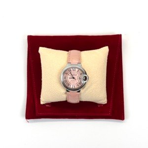Pre-Owned/ Pre-Loved/ Second-Hand Cartier Bleu Ballon Watch 33mm Automatic WSBB0002, Watch in Pink, Palladium Color, 33 Size, Front View