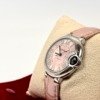Pre-Owned/ Pre-Loved/ Second-Hand Cartier Bleu Ballon Watch 33mm Automatic W6920100, Watch in Pink, Palladium Color, 33 Size, Front View