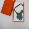 c202606783-hermes-saddle-charm Pre-Owned/ Pre-Loved/ Second-Hand Hermes Saddle Charm, Others in Blue Color, Size, Front View