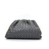 c202618786-bottega-veneta-bv-intrecciato-pouchclutch-large Pre-Owned/ Pre-Loved/ Second-Hand Bottega Veneta (BV) Intrecciato Pouch/Clutch Large, Bag in Grey Color, Size, Front View