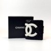 b202601843-chanel-cambon-wallet Pre-Owned/ Pre-Loved/ Second-Hand Chanel Cambon Wallet, Wallet in Black, White Color, Size, Front View