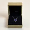 Pre-Owned/ Pre-Loved/ Second-Hand Van Cleef & Arpels (VCA) Agate Vintage Alhambra Necklace, Necklace in Blue Agate, Yellow Gold Color, Vintage Size, Front View