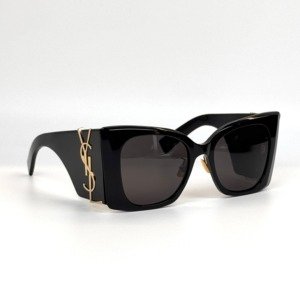 Pre-Owned/ Pre-Loved/ Second-Hand Saint Laurent (YSL) Sunglasses SL M119, Others in Black, Gold Hardware Color,  Size, Front View