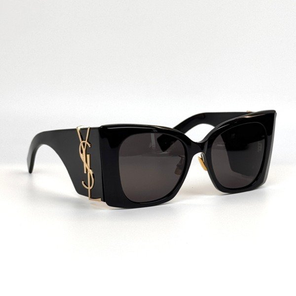 Pre-Owned/ Pre-Loved/ Second-Hand Saint Laurent (YSL) Sunglasses SL M119, Others in Black, Gold Hardware Color,  Size, Front View