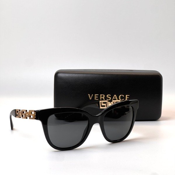 Pre-Owned/ Pre-Loved/ Second-Hand Others Versace Sunglasses, Others in Black Color,  Size, Front View