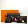 Pre-Owned/ Pre-Loved/ Second-Hand Louis Vuitton (LV) Kirigami Pochette, Vivienne Holiday Collection, Bag in Monogram with Vivan Print Color,  Size, Front View