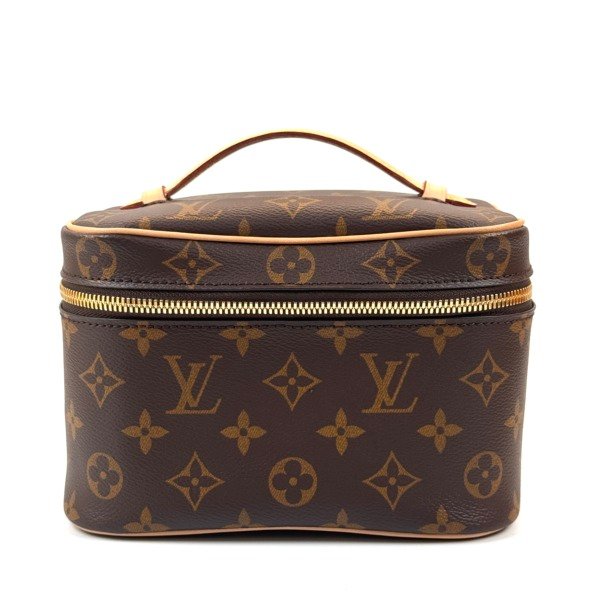 Pre-Owned/ Pre-Loved/ Second-Hand Louis Vuitton (LV) Vanity Medium, Bag in Monogram Color, 20 x 13.5 x 12 cm Size, Front View
