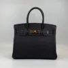 Pre-Owned/ Pre-Loved/ Second-Hand Hermes Birkin 30 Togo, Bag in Caban, Gold Hardware Color, 30 Size, Front View