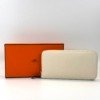 c202606855-hermes-silk-in-long-wallet Pre-Owned/ Pre-Loved/ Second-Hand Hermes Silk In Long Wallet, Wallet in Nata, Silk Color, L 20 x H 11.5 x D 1.5 cm Size, Front View