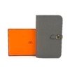 c202606856-hermes-dogon-long-wallet Pre-Owned/ Pre-Loved/ Second-Hand Hermes Dogon Long Wallet, Wallet in Gris Misty Color, W20 x H10 cm Size, Front View