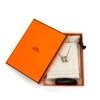 Pre-Owned/ Pre-Loved/ Second-Hand Hermes H Pop, Necklace in Grey, Silver Hardware Color,  Size, Front View