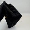 b202601887-chanel-black-velvet-small-kelly-bag-3 Chanel | Black Velvet Small Kelly Bag