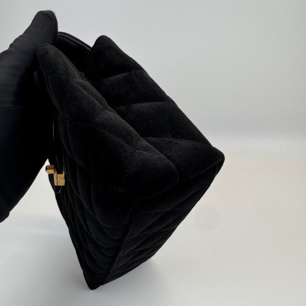 b202601887-chanel-black-velvet-small-kelly-bag-3 Chanel | Black Velvet Small Kelly Bag