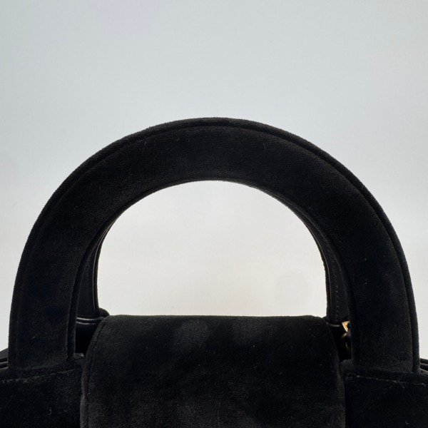 b202601887-chanel-black-velvet-small-kelly-bag-5 Chanel | Black Velvet Small Kelly Bag