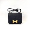 Pre-Owned/ Pre-Loved/ Second-Hand Hermes Constance 18 Epsom, Bag in Black, Gold Hardware Color, 18 Size, Front View