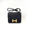 Pre-Owned/ Pre-Loved/ Second-Hand Hermes Constance 18 Epsom, Bag in Black, Gold Hardware Color, 18 Size, Front View