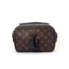 Pre-Owned/ Pre-Loved/ Second-Hand Louis Vuitton (LV) Saintonge Monogram, Bag in Monogram, Black Leather Trim Color, 22 x 15 x 7 cm Size, Front View