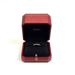 b202603949-cartier-trinity-band-ring-4 Pre-Owned/ Pre-Loved/ Second-Hand Cartier Vendome Louis Trinity Band Ring 2.5mm, Ring in Tri Colour Gold Color, 55 Size, Front View