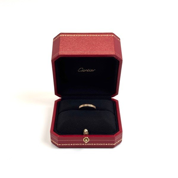 b202603949-cartier-trinity-band-ring-4 Pre-Owned/ Pre-Loved/ Second-Hand Cartier Trinity Band Ring, Ring in Tri Colour Gold Color, 55 Size, Front View