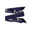 Pre-Owned/ Pre-Loved/ Second-Hand Louis Vuitton (LV) Twilly, Others in Dark Blue Monogram Color,  Size, Front View