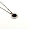 Pre-Owned/ Pre-Loved/ Second-Hand Bulgari (Bvlgari) Bvlgari Bvlgari Save The Children Necklace, Necklace in Silver, Black Color,  Size, Front View