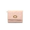 Pre-Owned/ Pre-Loved/ Second-Hand Dior Tri-fold Wallet, Wallet in Pink Color,  Size, Front View