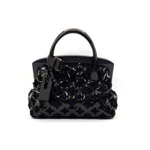 c202605943-louis-vuitton-lv-louis-vuitton-fascination-lockit-bb-frame-patent-black-5 Pre-Owned/ Pre-Loved/ Second-Hand Louis Vuitton (LV) Louis Vuitton Fascination Lockit BB Frame Patent Black, Bag in Black, Gold Hardware Color, Size, Front View