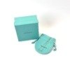 Pre-Owned/ Pre-Loved/ Second-Hand Tiffany & Co. Diamond Mini T Smile Pendant (box and pouch is for illustration only), Necklace in White Gold AU 750 Color,  Size, Front View