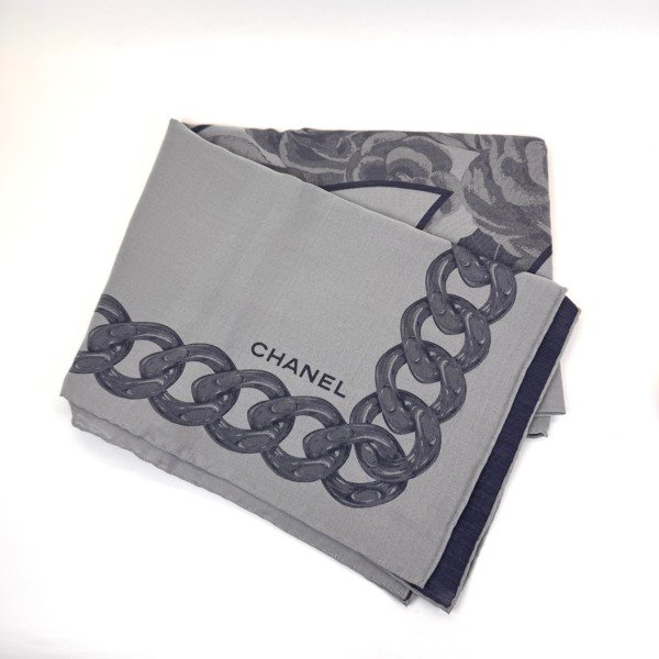 Chanel | CC Rectangle Silk Shawl/Scarf