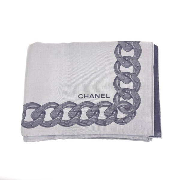 Chanel | CC Rectangle Silk Shawl/Scarf
